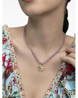 Irene Neuwirth Candy Rose Of France Amethyst Beaded Necklace - Natural