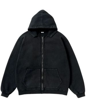 A.PRESSE Zip-Up Hoodie - Black