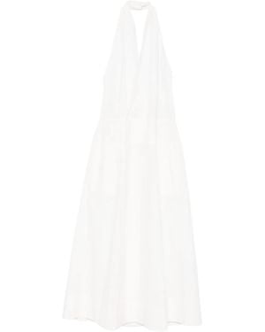 St. Agni Neckholder-Midikleid - Weiß