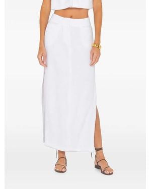JBQ Side-Slit Skirt - White