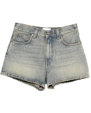 Haikure Pocket Denim Shorts - Grey