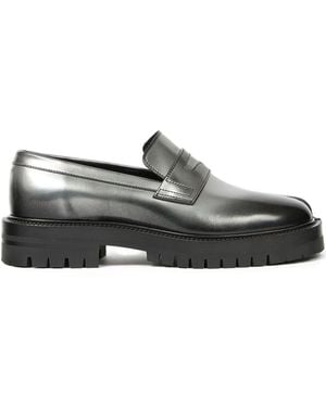 Maison Margiela Tabi レザーローファー - グレー