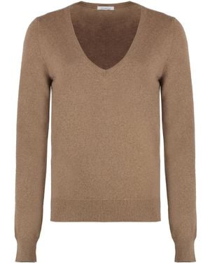 Malo Gestrickter Kaschmirpullover - Braun