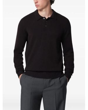 Drumohr Polo De Manga Larga - Negro