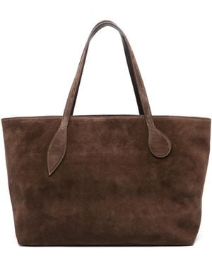 Liffner Mega Sprout Suede Tote Bag - Brown