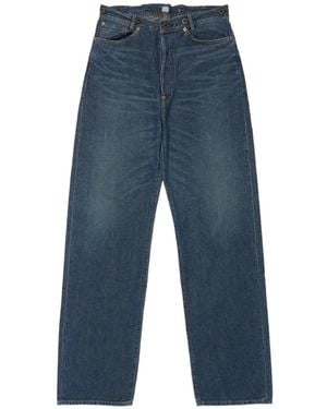 TAIGA TAKAHASHI Jean Lot.721 À Patch Logo - Bleu