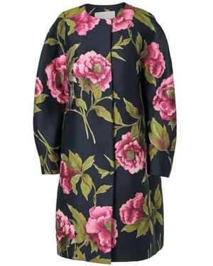Carolina Herrera Jas Met Jacquard - Wit