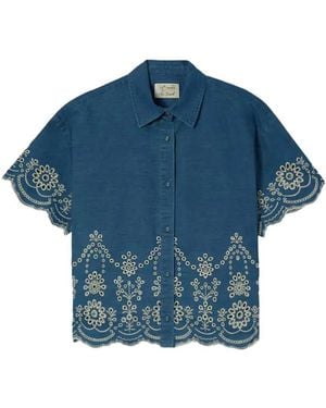 MC2 Saint Barth Embroidered Shirt - Blue