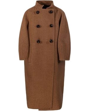 Max Mara Buttoned Coat - ブラウン