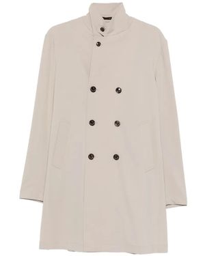 Montecore Gabardina con doble botonadura - Blanco