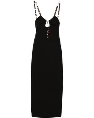 16Arlington Solaria Midi Dress - Black