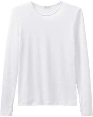 BITE STUDIOS Long-Sleeve Semi-Sheer Top - White