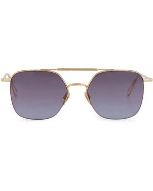 Ahlem Navigator Metal Frame Sunglasses - Purple