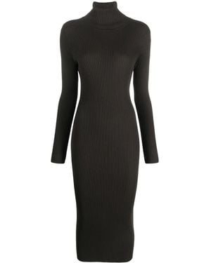 P.A.R.O.S.H. Parosh Dresses Dark Brown - Black