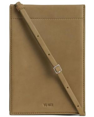 Yu Mei Georgie Leather Cross Body Bag - Green