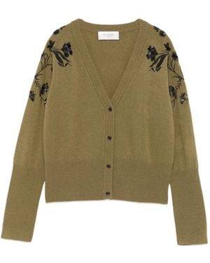 ERMANNO FIRENZE Cardigan Mit Pailletten - Grün