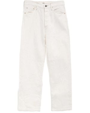 Chimala Cotton Wide-Leg Jeans - White