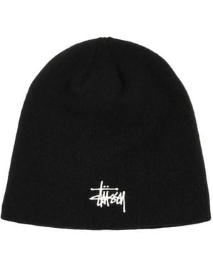 Stussy Embroidered Beanie Hat - Black