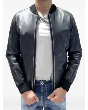 Yes London Zip Bomber Jacket - Grey