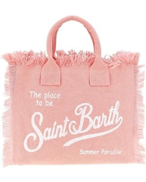 MC2 Saint Barth Colette Fringed Tote Bag - Pink