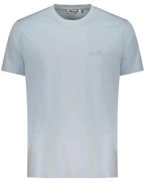 Ellesse Logo-Embroidered T-Shirt - Blue