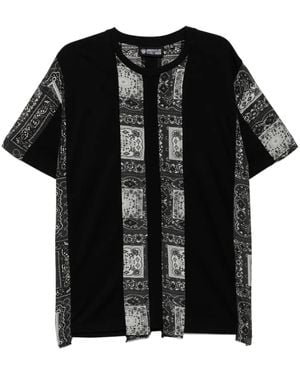Mostly Heard Rarely Seen Spliced Paisley T-Shirt - Black