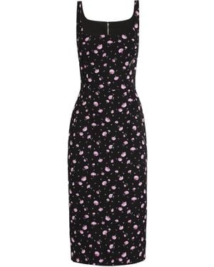 Dolce & Gabbana Floral Print Dress - Black