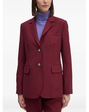 DKNY Blazer Con Botones - Rojo