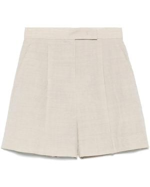 Max Mara Wool Shorts - Natural