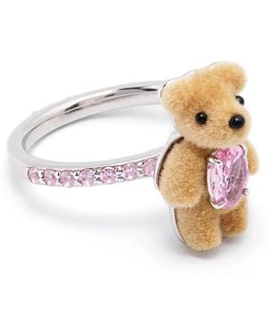 YVMIN Mini Ring Mit Bärendetail - Weiß
