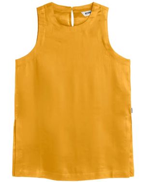 Ecoalf Sia Sleeveless Side-Slit Top - Yellow