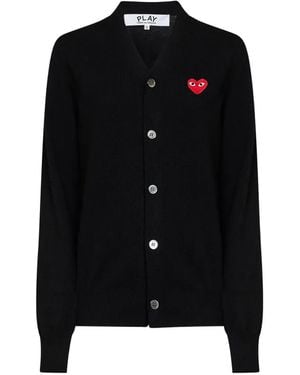 COMME DES GARÇONS PLAY Play Emblem Cardigan - Black