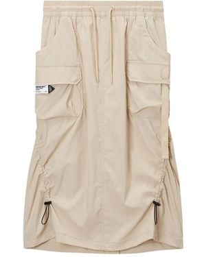 Musium Div. Drawstring-Detail Midi Skirt - Natural