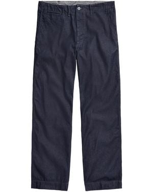 RRL Straight-Leg Denim Chinos - Blue