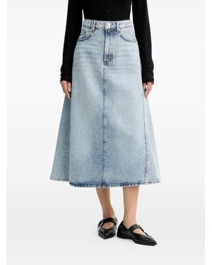 Marc O' Polo A-line panelled skirt - Azul