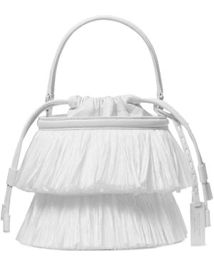 Michael Kors Mini Ischia Bucket Bag - White