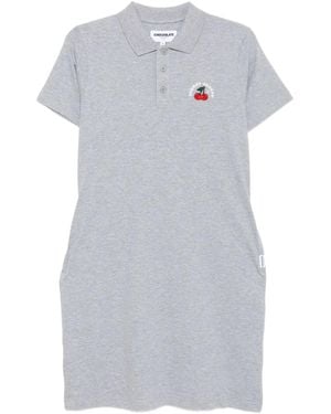 Chocoolate Polo Dress - Grey