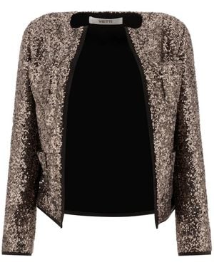 F.it Sequin-Embellished Jacket - Black