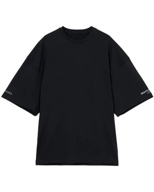 Mastermind Japan Logo-Print Boxy-Fit T-Shirt - Black