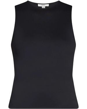 Vince Round-Neck Tank Top - Black