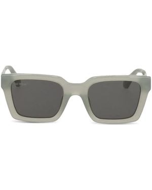 Off-White c/o Virgil Abloh Sonnenbrille Mit Eckigem Gestell - Grau