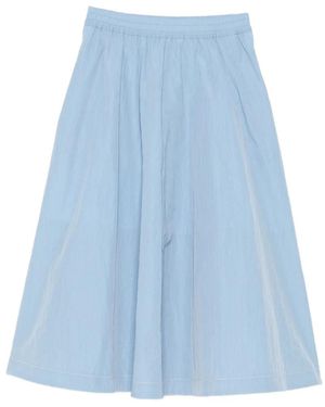 SPORT b. by agnès b. Ribstop Midi Skirt - Blue
