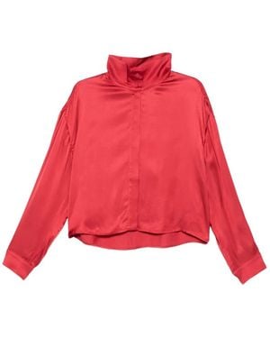 IRO Funnel-Neck Top - Red