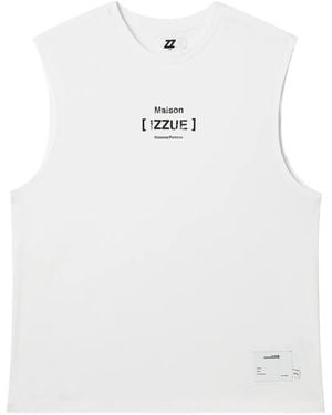 Izzue Sleeveless T-Shirt - White