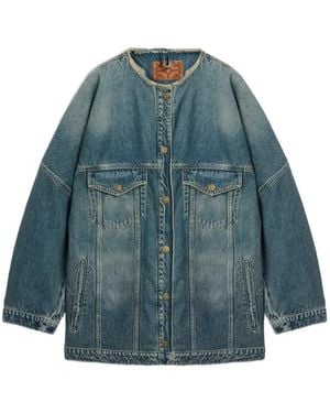 Momoní Heima Oversized Denim Jacket - Blue