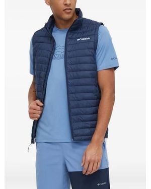 Columbia Quilted Zip-Up Gilet - Blue