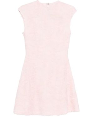 ROTATE BIRGER CHRISTENSEN Pink Embroidered Mesh Mini Dress