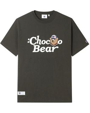 Chocoolate Graphic-Print Cotton T-Shirt - Black