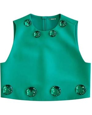 Alexis Embellished Top - Green