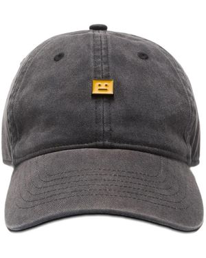 Acne Studios Logo-Patch Cap - Gray